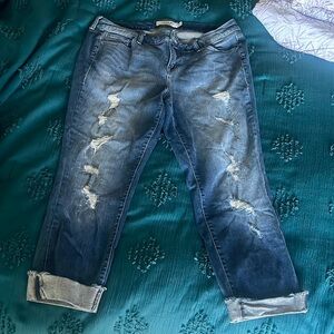 Torrid size 16 super stretchy denim capris